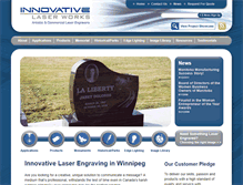 Tablet Screenshot of innovativelaserworks.com